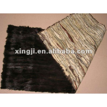 mink scraps fur plate